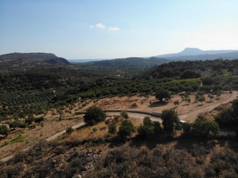 Stilos Kreta, Stilos: Baugrundstück mit Panoramablick auf Meer und Berge zu verkaufen Grundstück kaufen